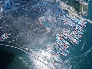 House Destroyed in Malaysia Fire