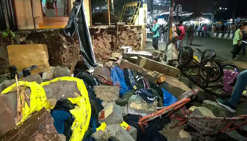 Hospital Wall Collapse