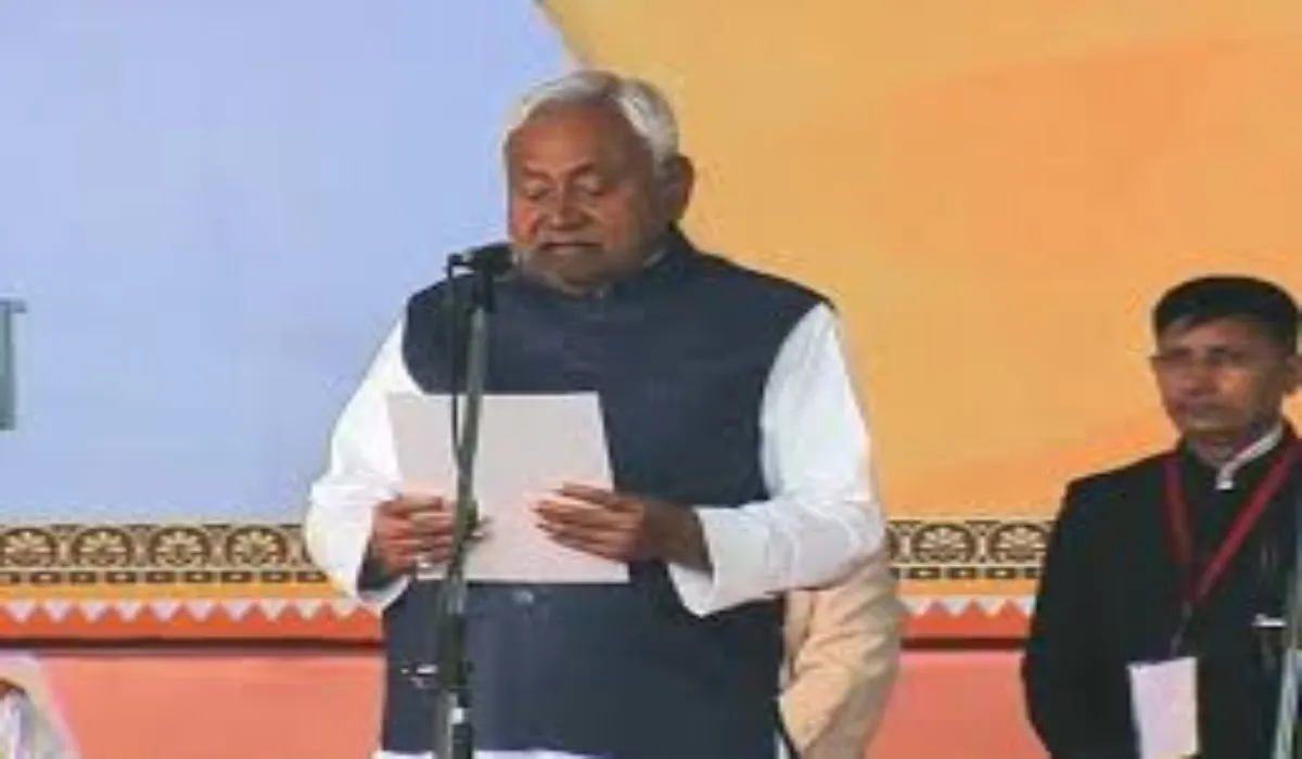 Nitish Kumar takes oath