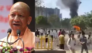 Noida Employees Protest