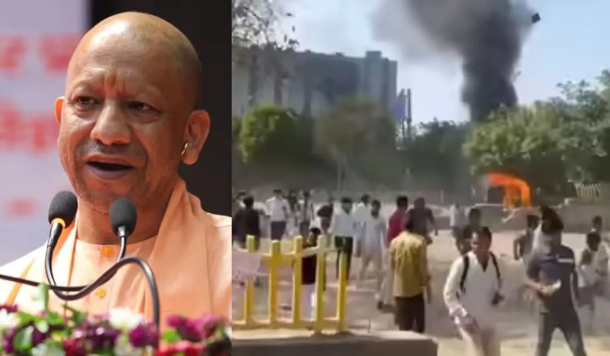 Noida Employees Protest