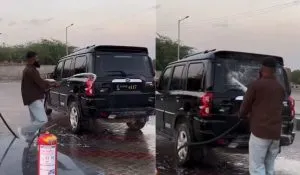 Washing Scorpio With Diesel