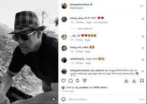 Salman Khan Instagram Post