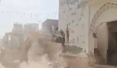 Sambhal Bulldozer Action