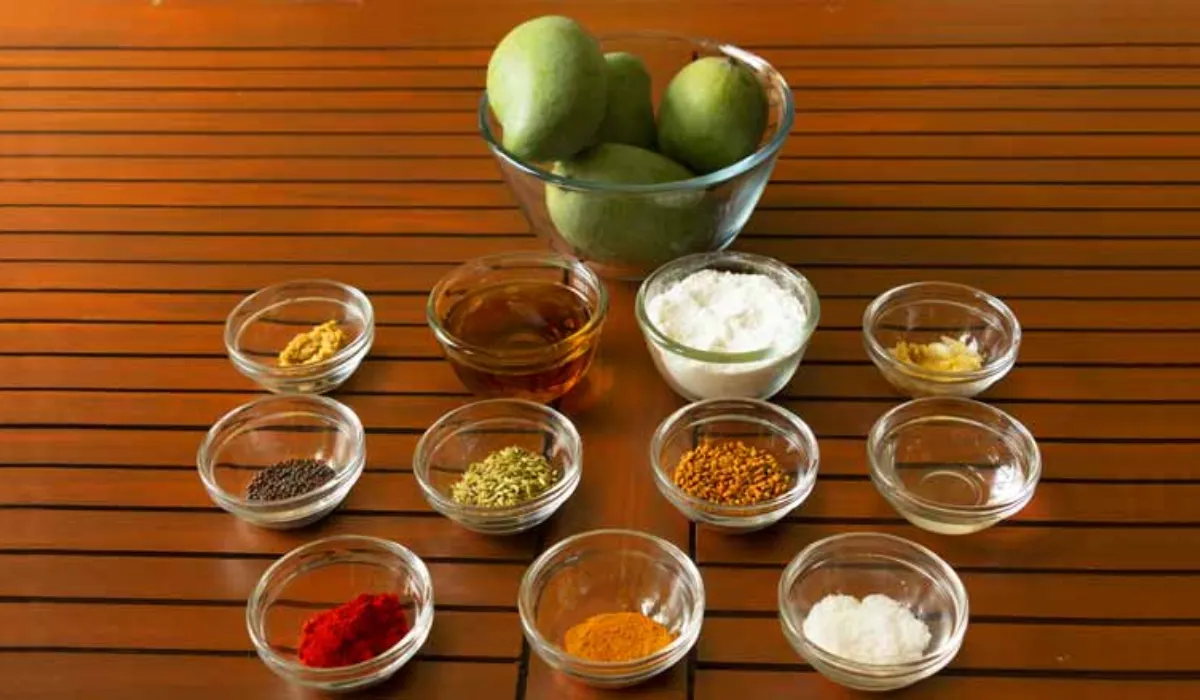 Homemade Aam Achar Ingredients
