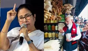 PM Modi Jhargram Jhalmuri Break Controversy