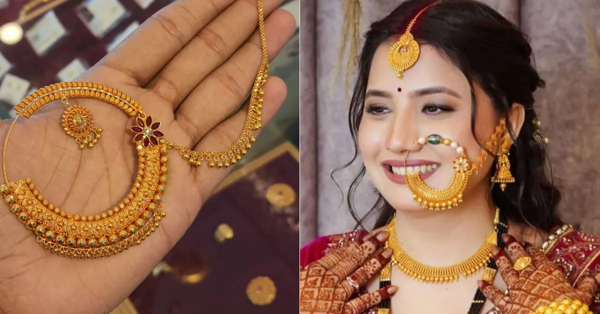 Bridal Nath Chain Designs( Source: Social Media)