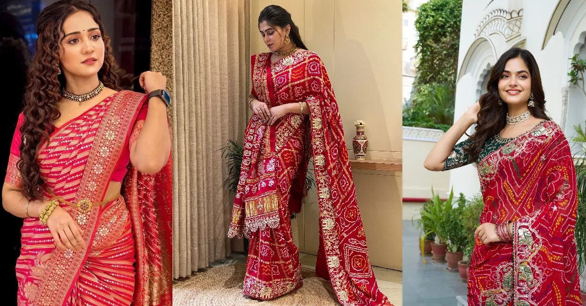 Rajasthani Bandhej Saree Designs