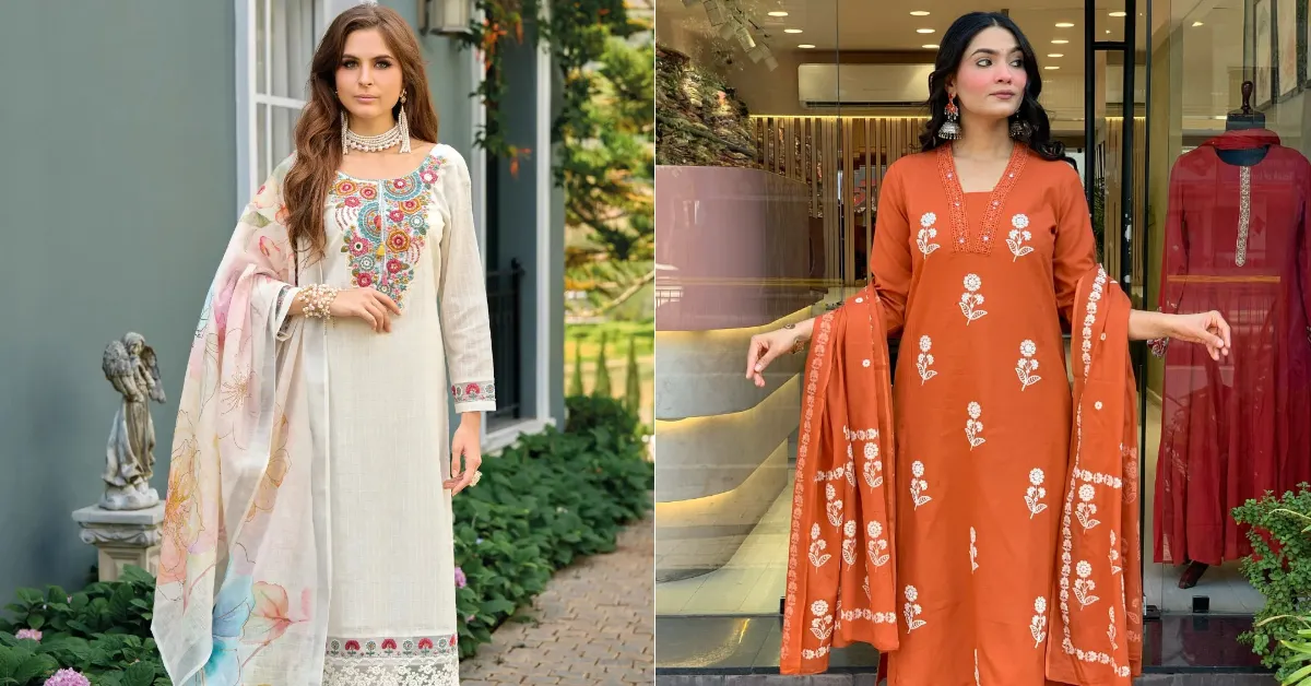 Latest Cotton Suit Design( Source: Social Media)