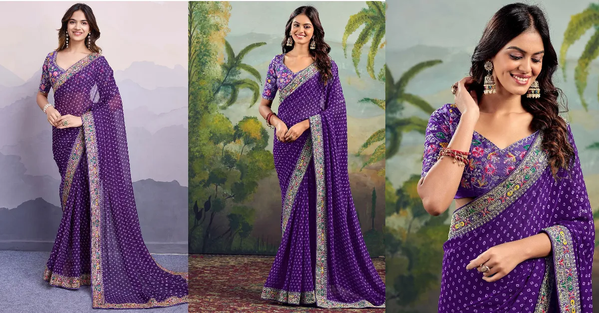 Rajasthani Bandhej Saree Designs( Source: Social Media)