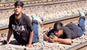 Viral railway track video