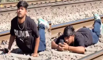 Viral railway track video