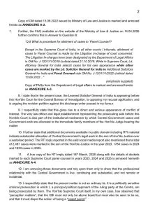 Arvind Kejriwal Affidavit