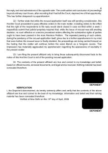 Arvind Kejriwal Affidavit