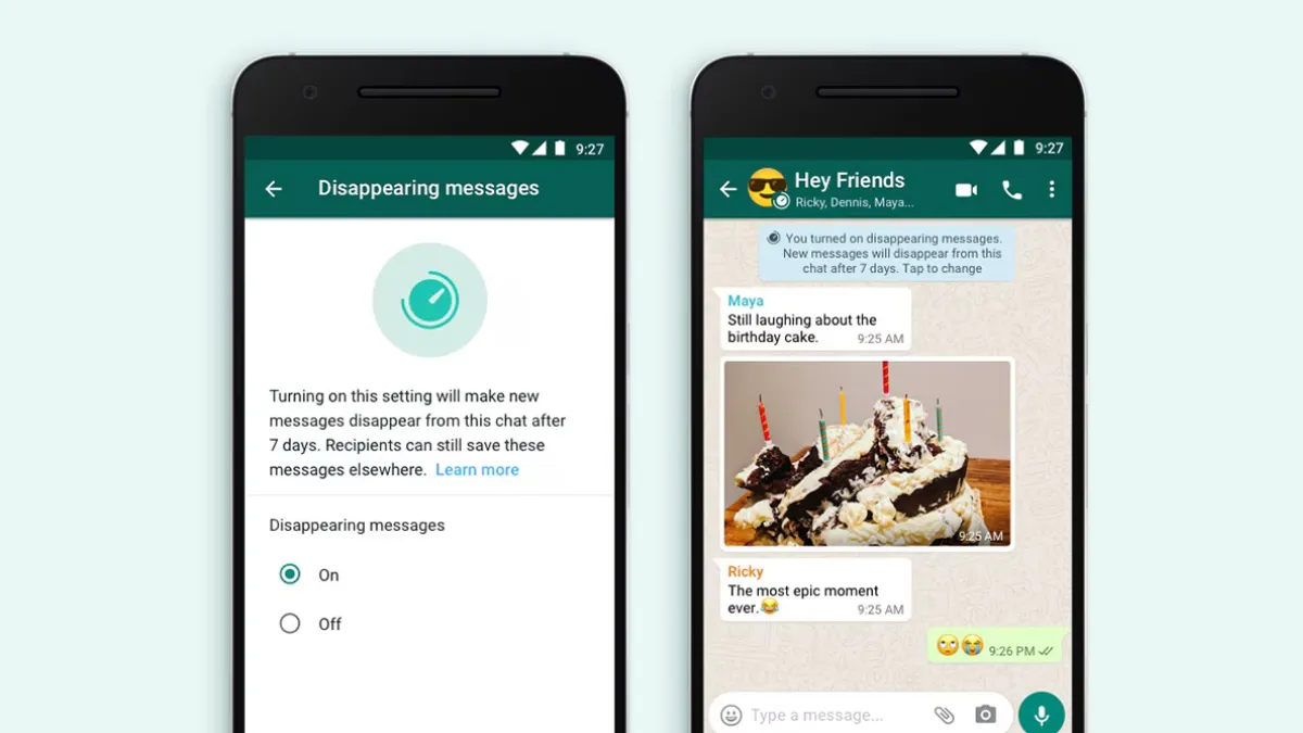 Whatsapp Disappearing Messages Feature