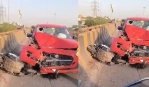 Zomato Delivery Boy Accident Delhi