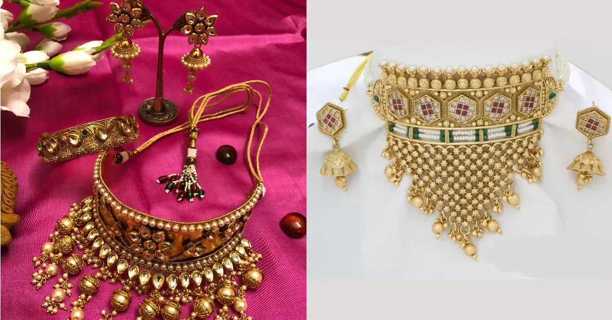 Gold Choker Necklace Design