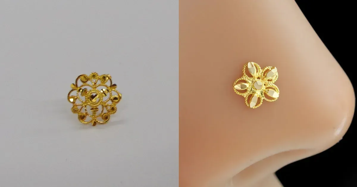 Gold Nose Pin Design( Source: Social Media)
