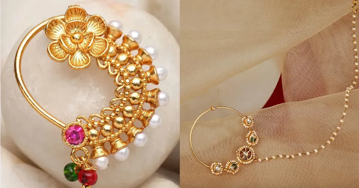 3 Gram Gold Nath Bridal Design( Source: Social Media)