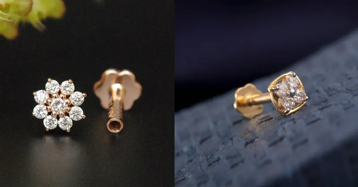 Gold Nose Pin Design