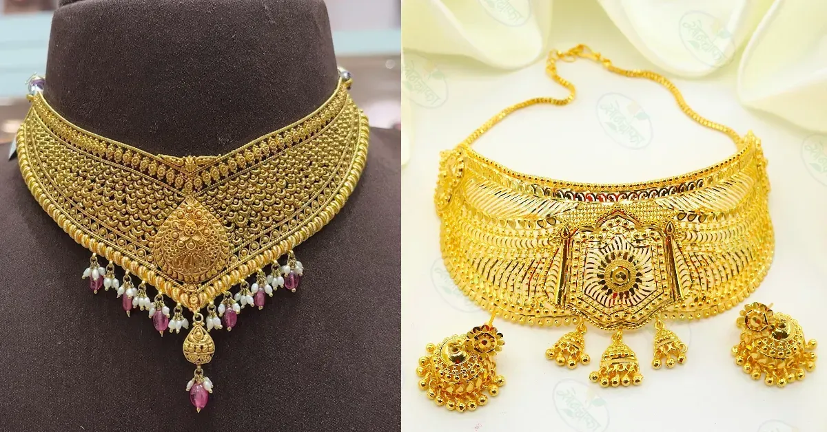 Gold Choker Necklace Design( Source: Social Media)