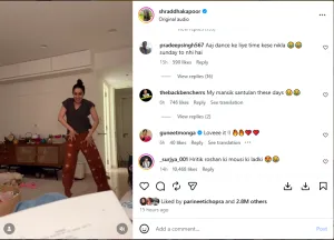 Shraddha Kapoor Instagram video