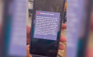 Emergency Alert On Smartphone