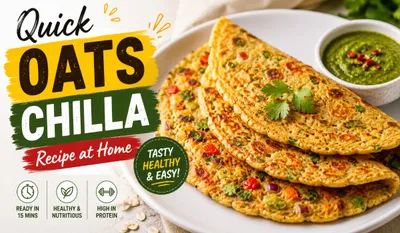 Oats Chilla Recipe in Hindi