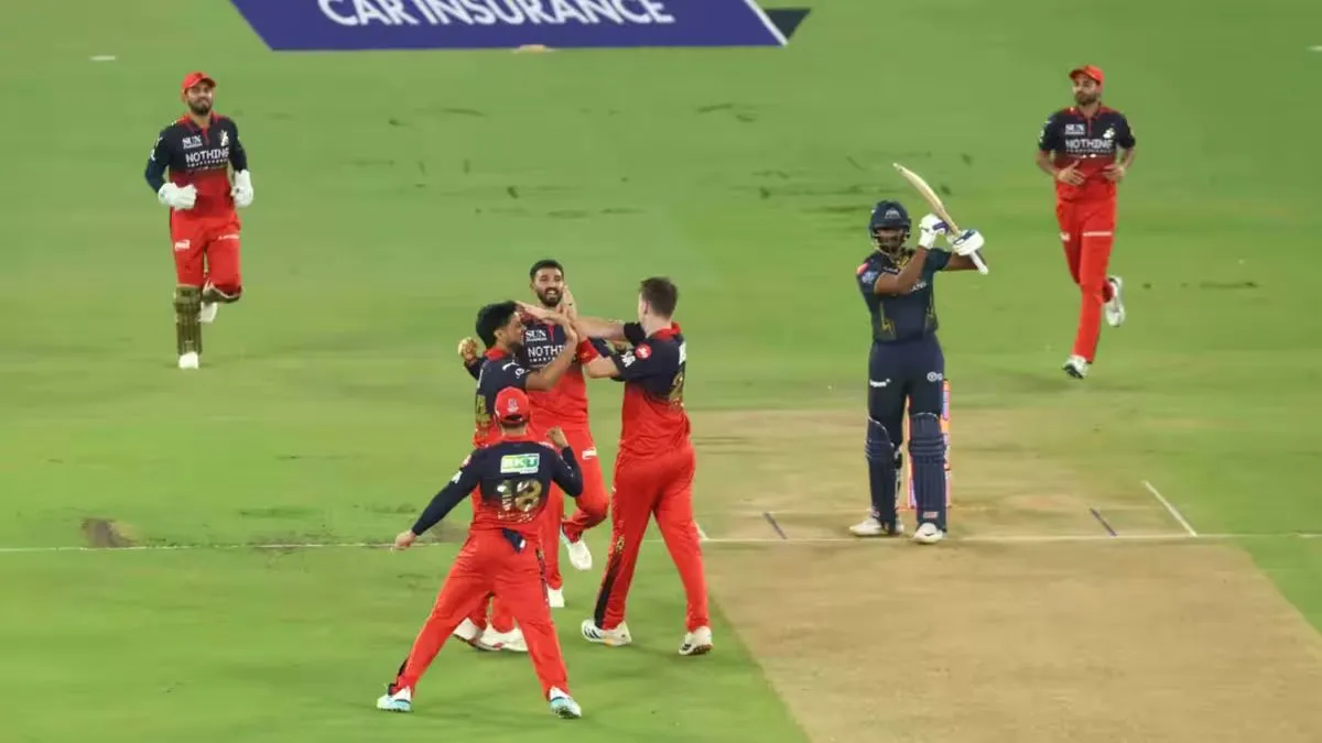 GT vs RCB Scorecard