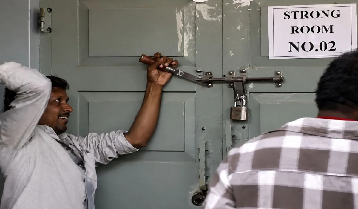 Karnataka Strongroom Lock Broken