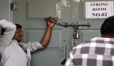 Karnataka Strongroom Lock Broken