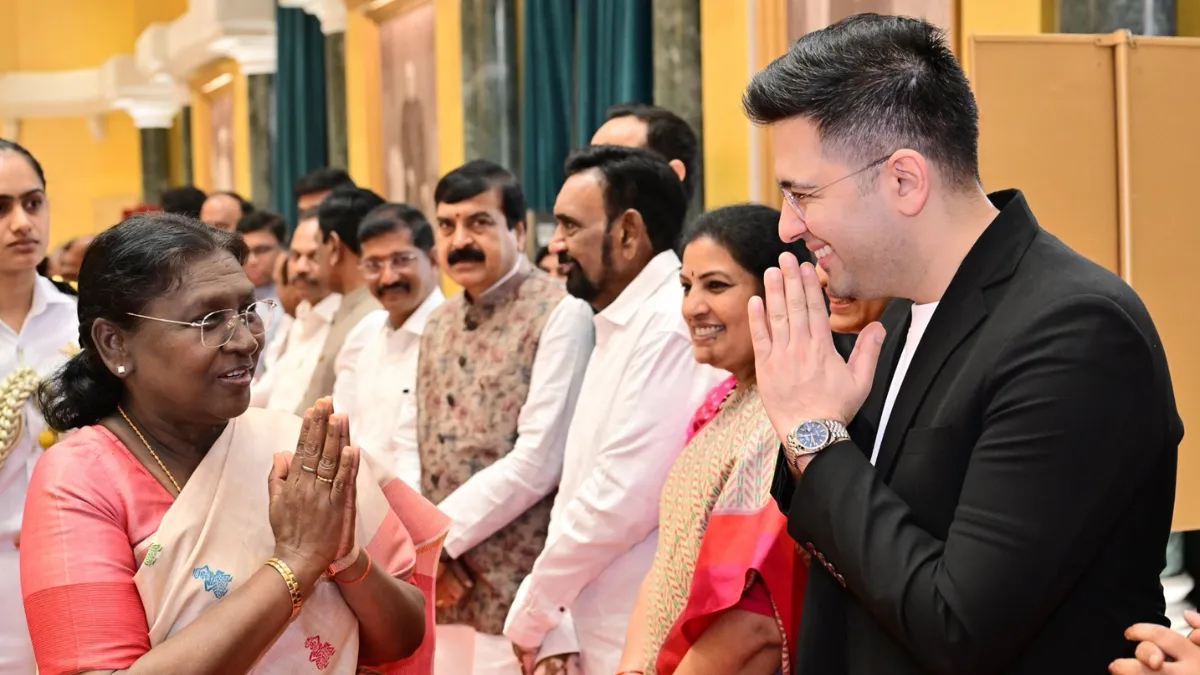 Raghav Chadha Meets President Murmu