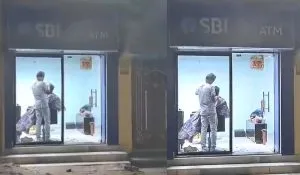 Salon in ATM Viral Video
