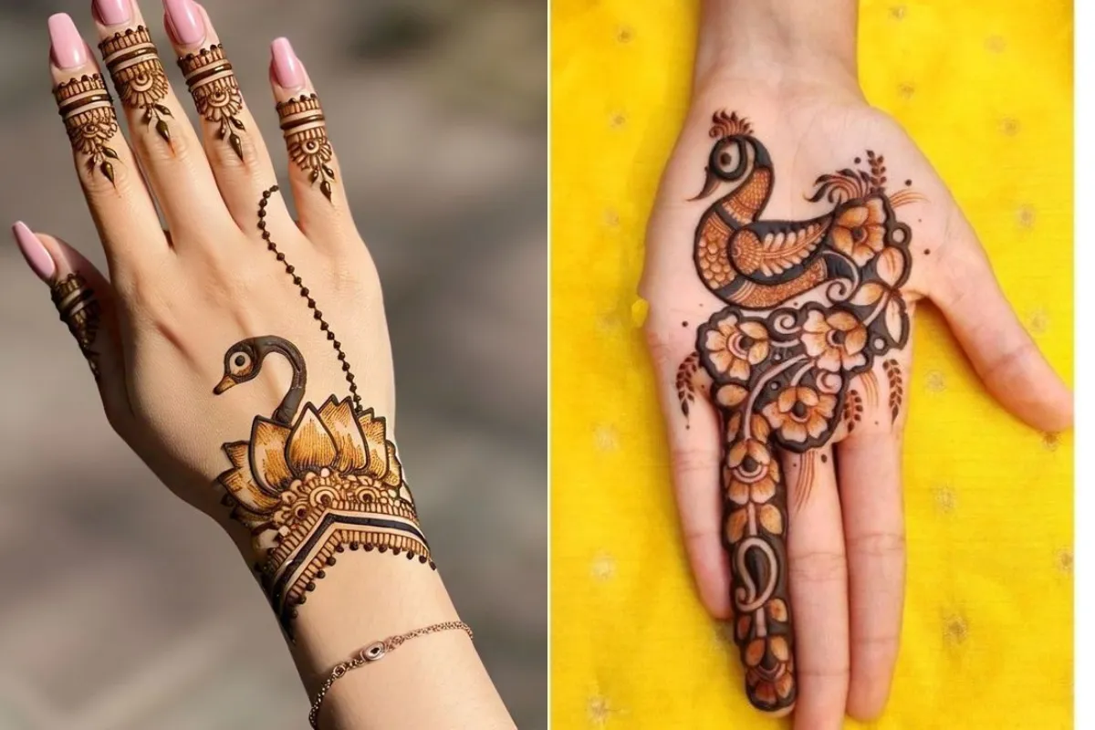 Best 4 Simple Peacock Mehndi Designs: हर फंक्शन के लिए परफेक्ट है ये ...