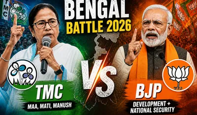 BJP vs TMC IN Bengal Election 2026