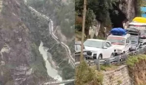 Joshimath Traffic Jam on Weekend (credit-sm)