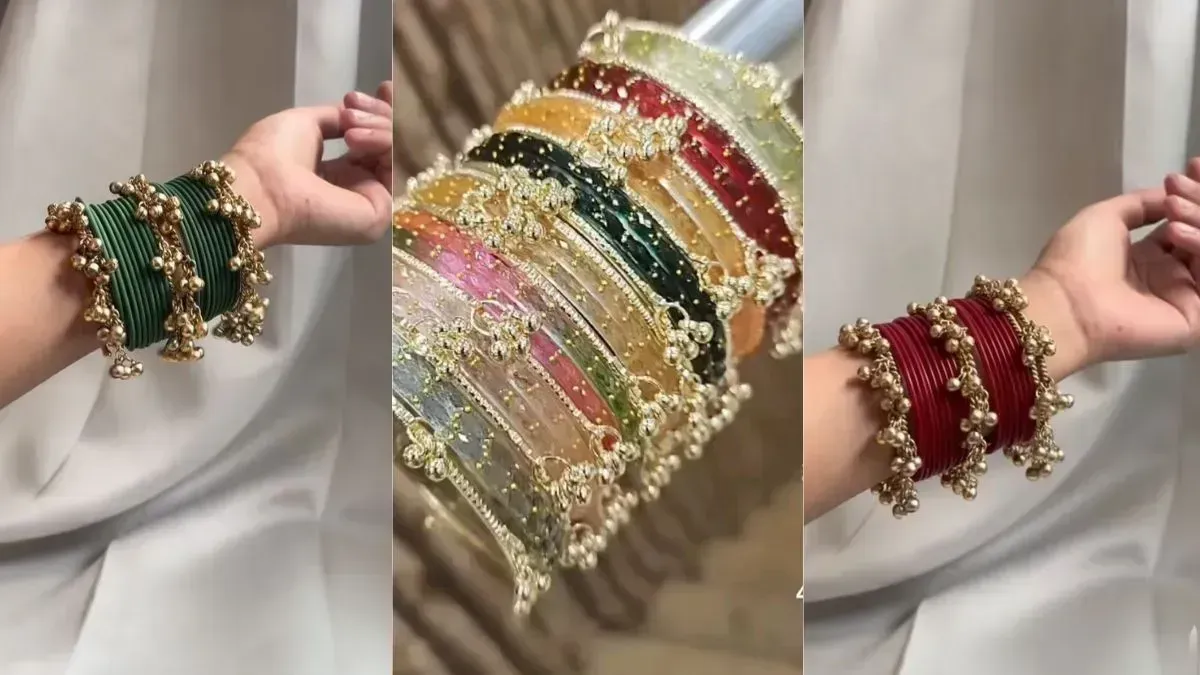 Kashmiri Colorful Ghungroo Bangle Design( Source: Social Media)