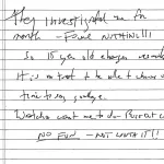 Jeffrey Epstein Purported Suicide Note