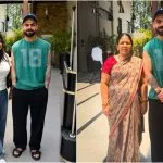 Virat Kohli With Rinku Singhs Mother And Sister