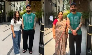 Virat kohli ने रिंकू सिंह की मां और बहन के साथ खिंचवाई फोटो, टीम होटल में ये मोमेंट बना यादगार