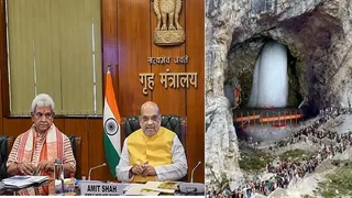Amit Shah meeting on Amarnath Yatra(credit S-M)