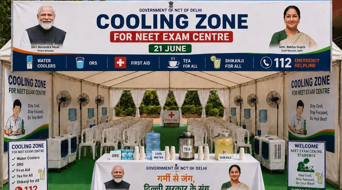 NEET Exam : पहली बार परीक्षा के दौरान अभिभावकों के लिए आराम और प्रतीक्षा की विशेष व्यवस्था : CM रेखा गुप्ता