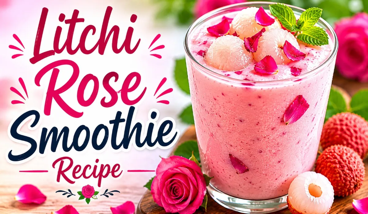 Litchi Rose Smoothie Recipe