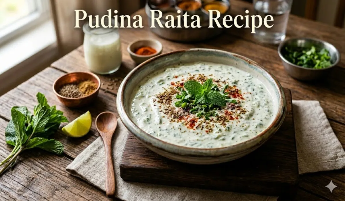 Pudina Raita Recipe in Hindi