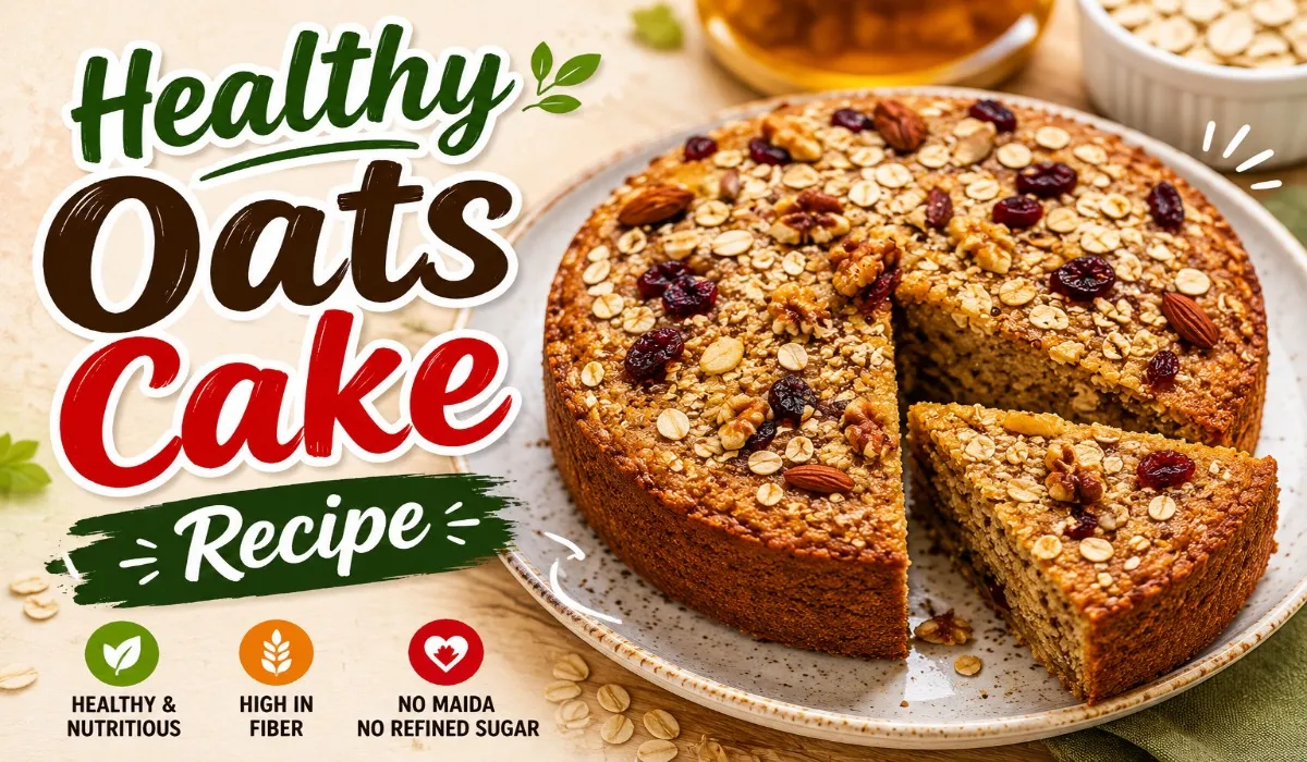 Healthy Oats Cake Recipe