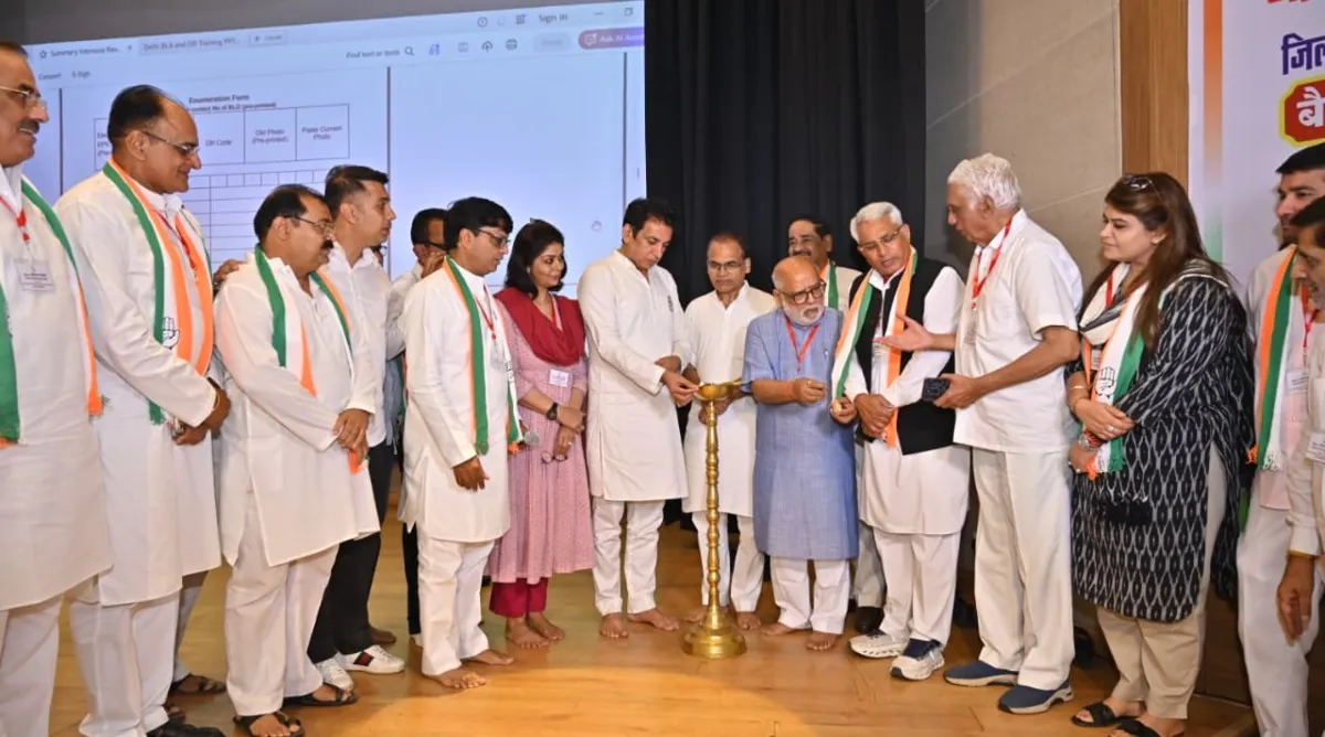 Delhi News : BLA - 2 प्रशिक्षण शिविर में यमुना सफाई को लेकर कांग्रेस ने BJP पर साधा निशाना, कहा - 'प्रचार की राजनीति...'