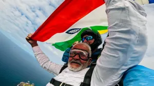 Indian grandfather Skydive Australia