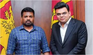Jay Shah With Srilankan President