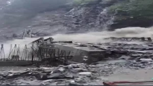 North Sikkim Bridge Collapses After Heavy Rain