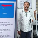 Rider Pays 100 Traffic Challans